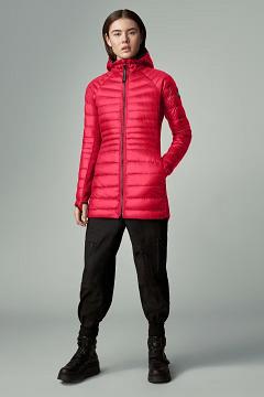Chamarras Canada Goose Mujer Mexico - Hybridge Lite Chaqueta De Plumas Rojos MC0981274